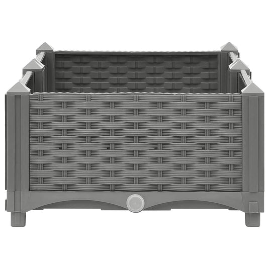 Vidaxl plantenbak verhoogd 80x40x23 cm polypropeen