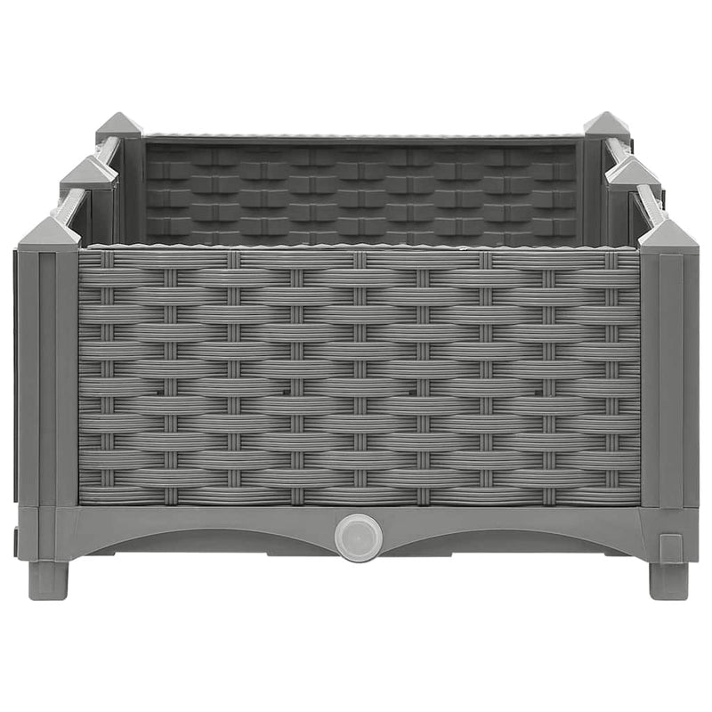 Load image into Gallery viewer, Vidaxl plantenbak verhoogd 80x40x23 cm polypropeen
