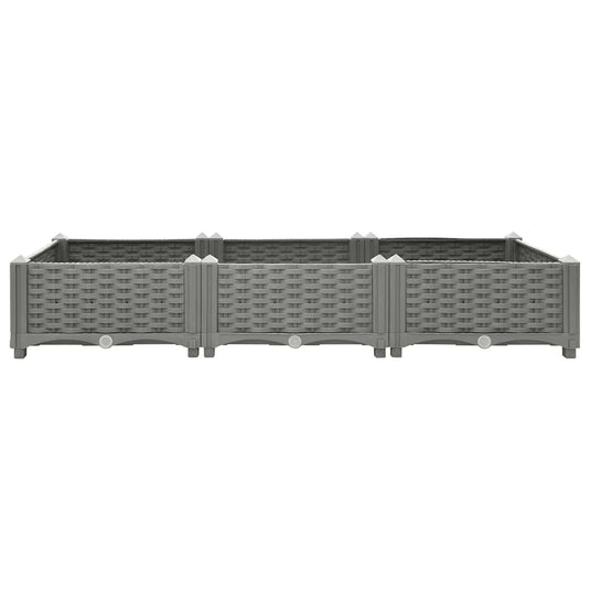 Vidaxl plantenbak verhoogd 120x40x23 cm polypropeen