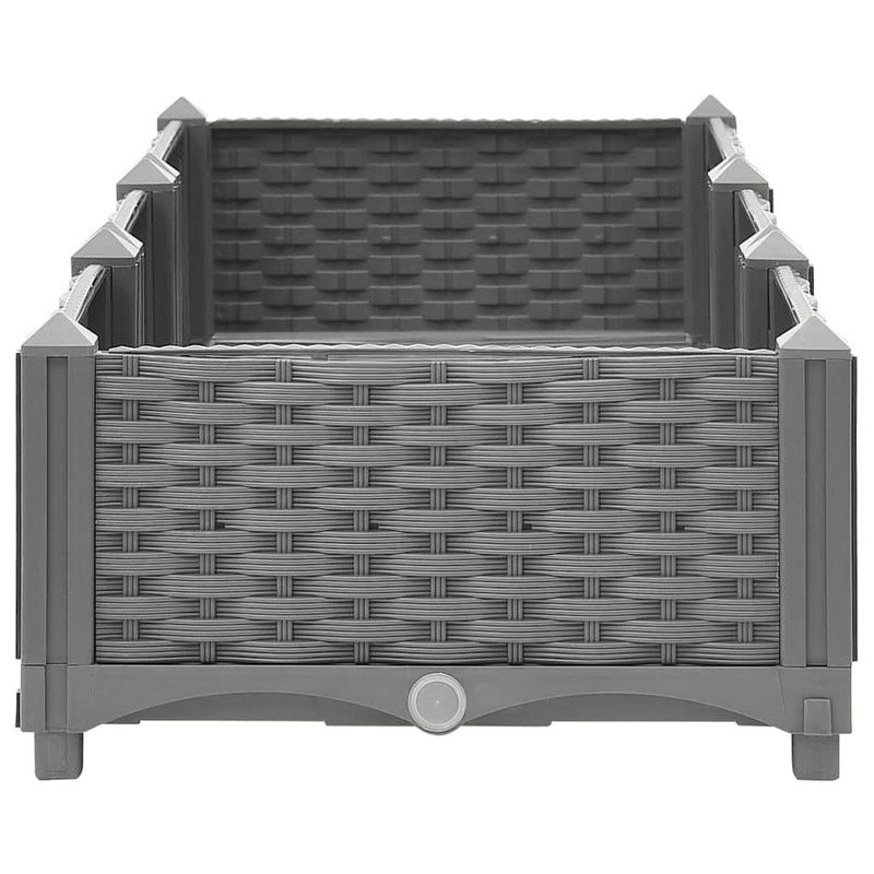 Load image into Gallery viewer, Vidaxl plantenbak verhoogd 120x40x23 cm polypropeen

