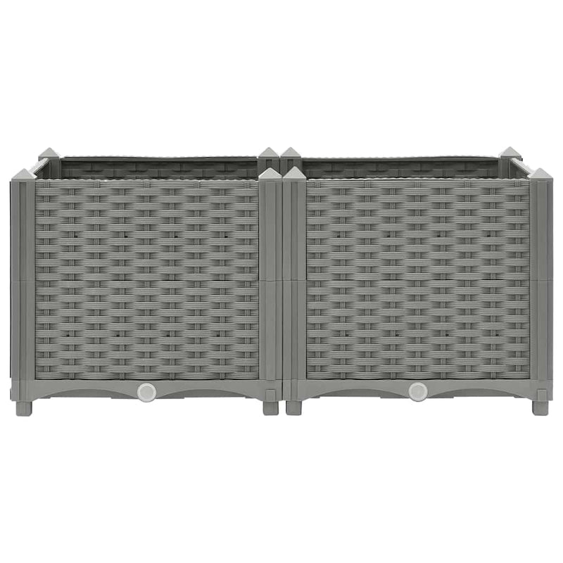 Load image into Gallery viewer, Vidaxl plantenbak verhoogd 80x40x38 cm polypropeen
