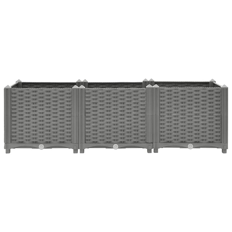 Load image into Gallery viewer, Vidaxl plantenbak verhoogd 120x40x38 cm polypropeen
