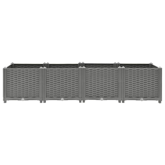 Vidaxl plantenbak verhoogd 160x40x38 cm polypropeen