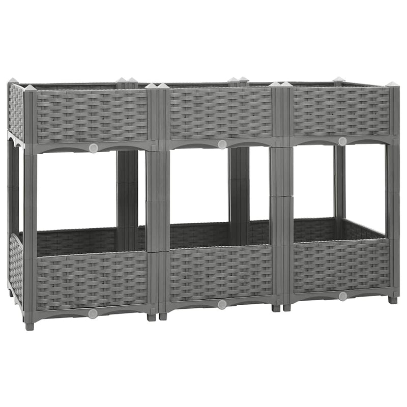 Load image into Gallery viewer, Vidaxl plantenbak verhoogd 120x40x71 cm polypropeen
