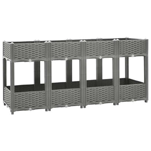 Vidaxl plantenbak verhoogd 160x40x71 cm polypropeen