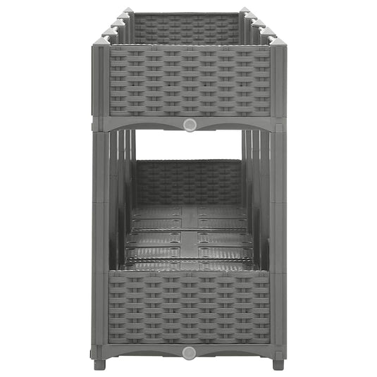 Vidaxl plantenbak verhoogd 160x40x71 cm polypropeen