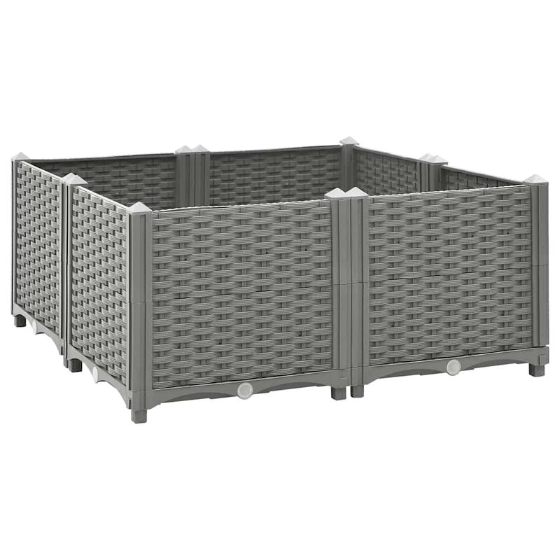 Load image into Gallery viewer, Vidaxl plantenbak verhoogd 80x80x38 cm polypropyleen
