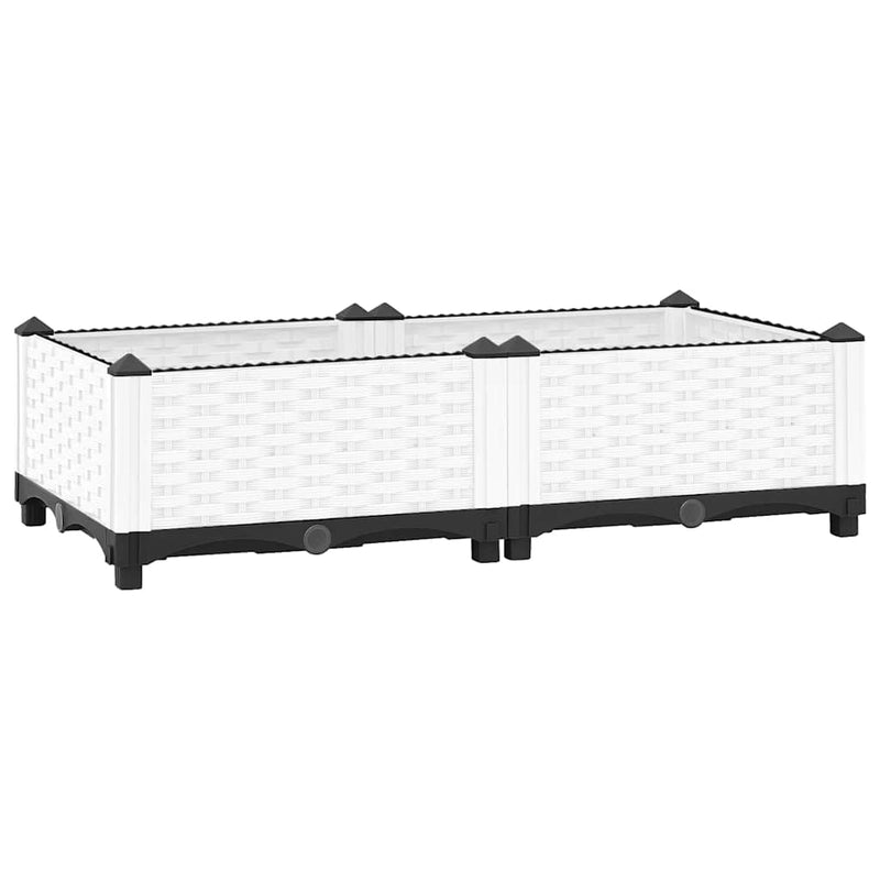 Load image into Gallery viewer, Vidaxl plantenbak verhoogd 80x40x23 cm polypropeen
