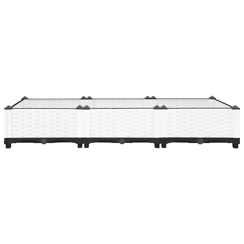 Load image into Gallery viewer, Vidaxl plantenbak verhoogd 120x40x23 cm polypropeen
