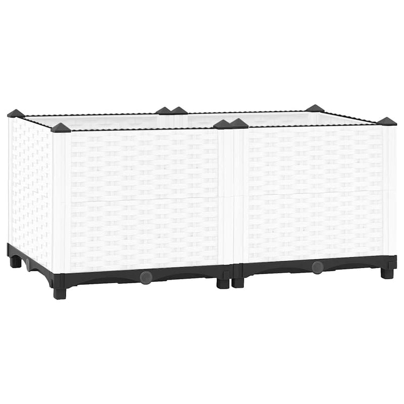 Load image into Gallery viewer, Vidaxl plantenbak verhoogd 80x40x38 cm polypropeen
