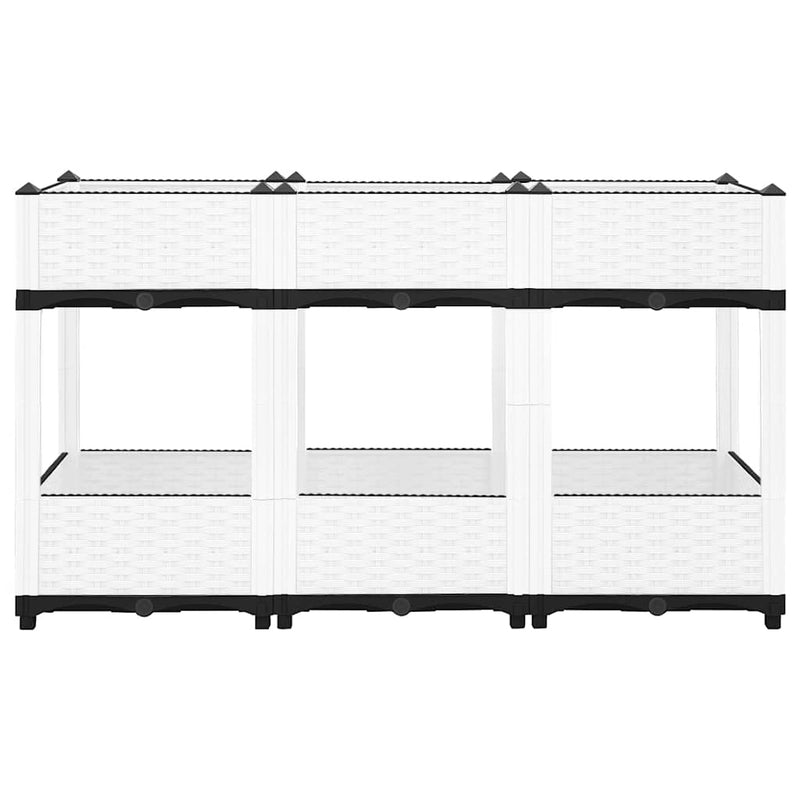 Load image into Gallery viewer, Vidaxl plantenbak verhoogd 120x40x71 cm polypropeen
