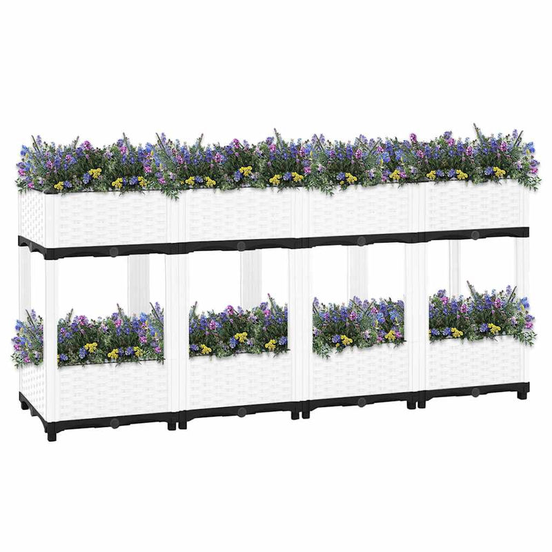 Load image into Gallery viewer, Vidaxl plantenbak verhoogd 160x40x71 cm polypropeen
