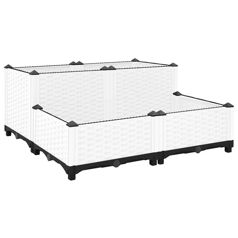 Load image into Gallery viewer, Vidaxl plantenbak verhoogd 80x80x38 cm polypropyleen
