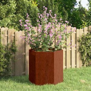 Vidaxl plantenbak roestig 40x40x45 cm cortenstaal