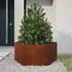Vidaxl plantenbak roestig 90x90x45 cm cortenstaal