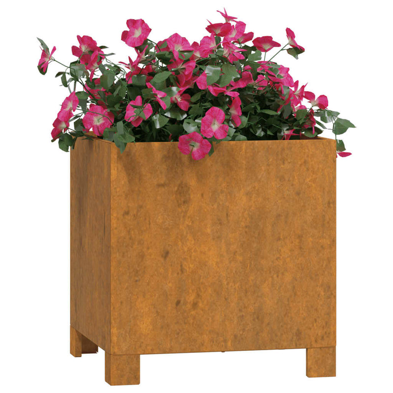 Load image into Gallery viewer, VidaXL Plantenbakken met poten 2 st roestig 32x30x33 cm cortenstaal
