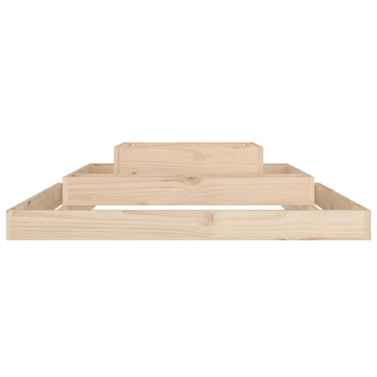 Vidaxl plantenbak 110x110x27 cm massief grenenhout