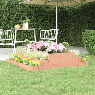 Vidaxl plantenbak 110x110x27 cm massief douglashout