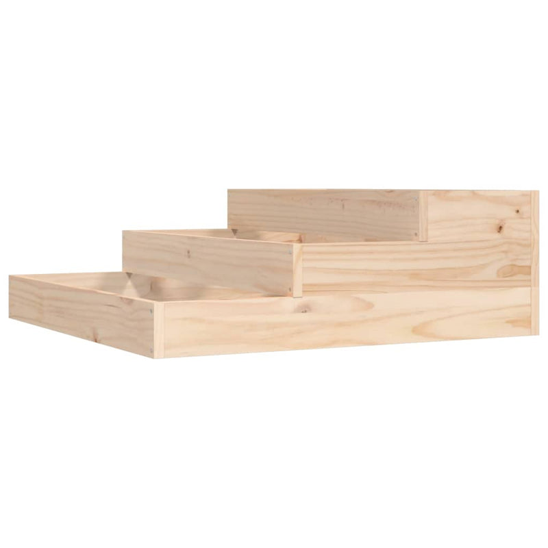 Load image into Gallery viewer, Vidaxl plantenbak 78x78x27 cm massief grenenhout

