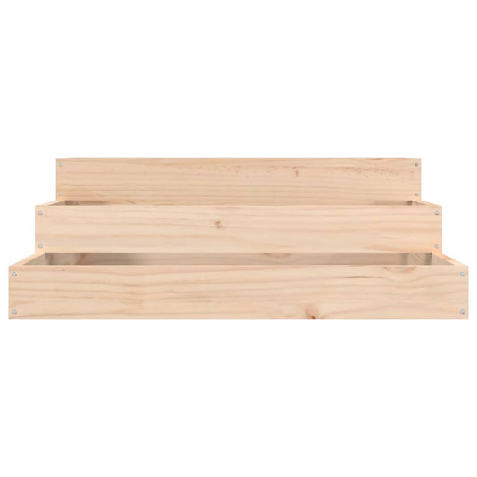 Vidaxl plantenbak 78x78x27 cm massief grenenhout