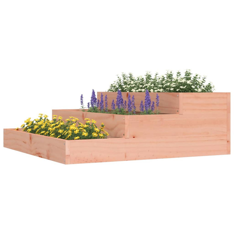Afbeelding laden in galerijviewer, Vidaxl plantenbak 78x78x27 cm massief douglashout
