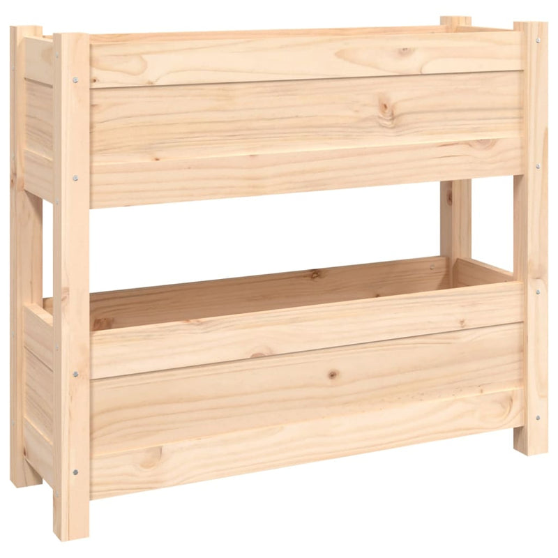 Load image into Gallery viewer, Vidaxl plantenbak 77x25x66 cm massief grenenhout
