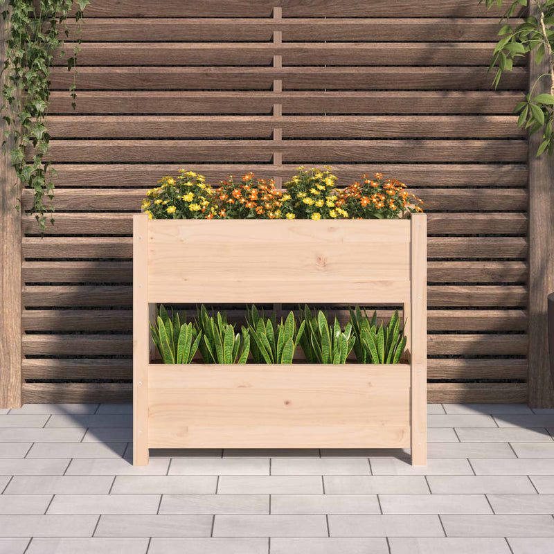 Load image into Gallery viewer, Vidaxl plantenbak 77x25x66 cm massief grenenhout
