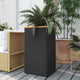 Vidaxl plantenbak 40x40x80 cm poly rattan zwart
