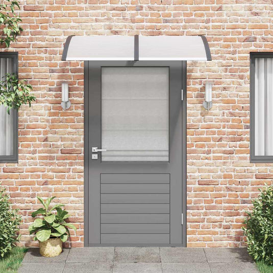 Vidaxl deurluifel 150x100 cm polycarbonaat zwart