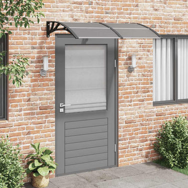Vidaxl deurluifel 150x100 cm polycarbonaat zwart