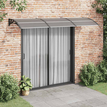 Vidaxl deurluifel 300x100 cm polycarbonaat zwart