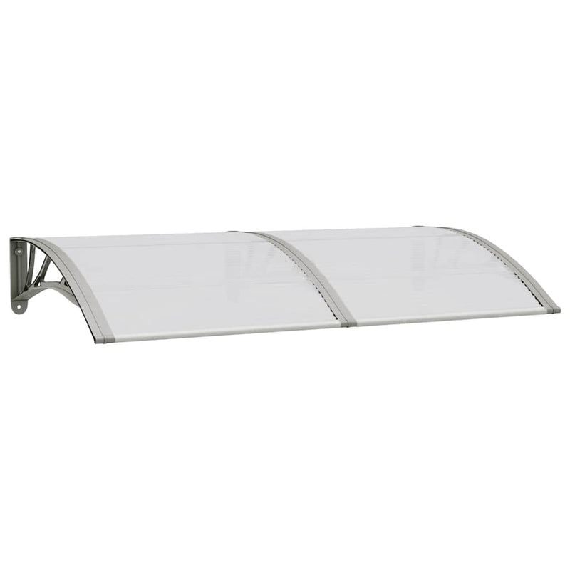 Load image into Gallery viewer, Vidaxl deurluifel 150x75 cm polycarbonaat grijs
