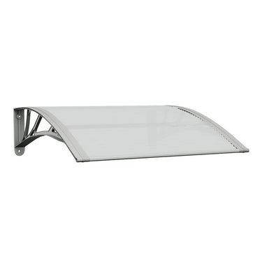 Vidaxl deurluifel grijs en transparant 80x75 cm polycarbonaat