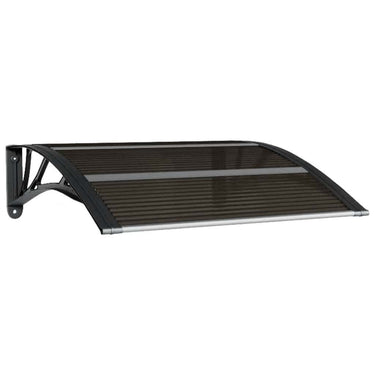 Vidaxl deurluifel zwart 80x75 cm polycarbonaat