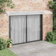 Vidaxl deurluifel grijs 400x100 cm polycarbonaat