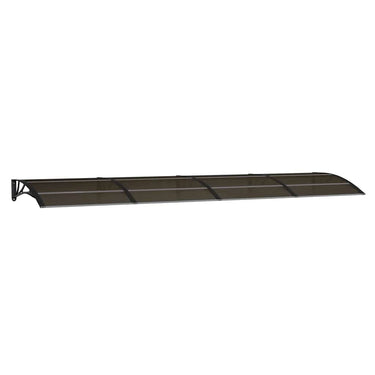 Vidaxl deurluifel zwart 400x100 cm polycarbonaat