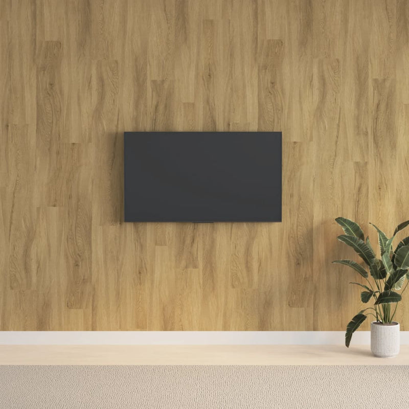 Load image into Gallery viewer, Vidaxl wandpanelen houtlook 2,06 m² pvc bruin
