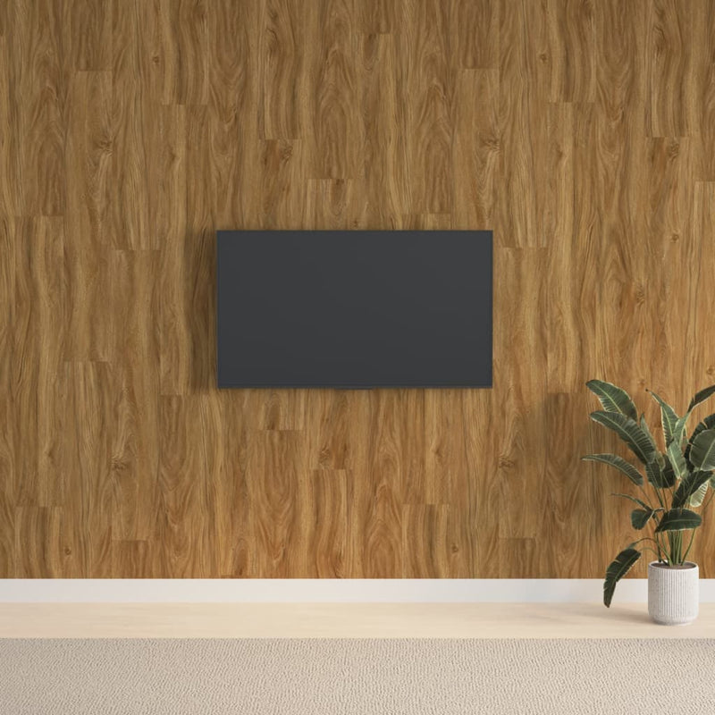 Load image into Gallery viewer, Vidaxl wandpanelen houtlook 2,06 m² pvc bruin
