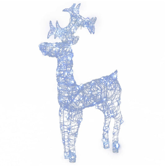 VidaXL Kerstversiering rendier 3 st 60x16x100 cm acryl