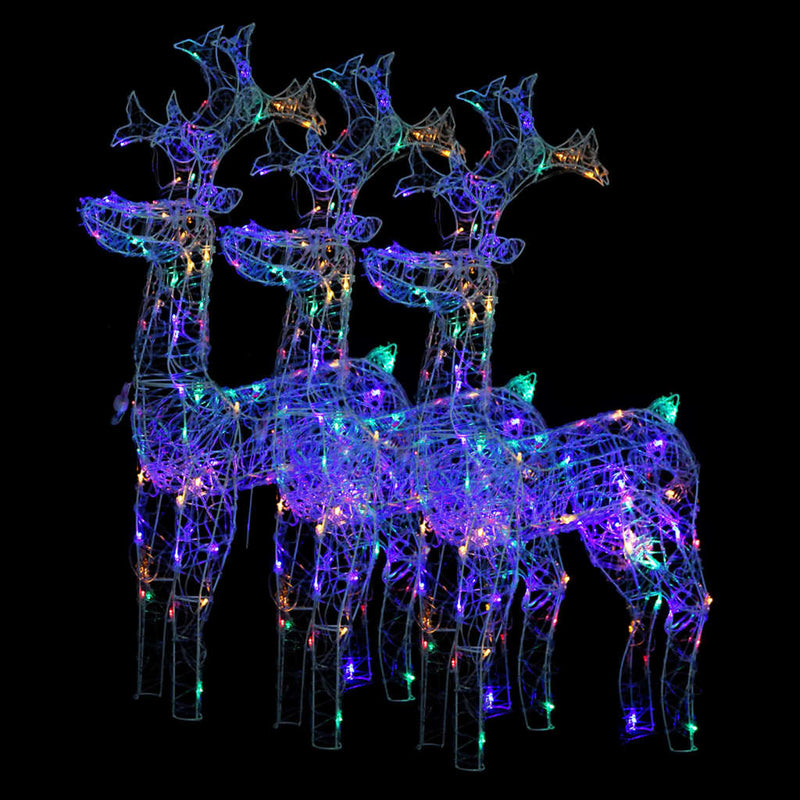 Load image into Gallery viewer, VidaXL Kerstversiering rendier 3 st 60x16x100 cm acryl
