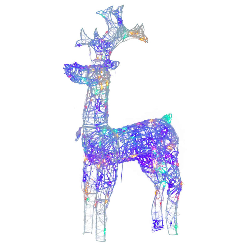 Load image into Gallery viewer, VidaXL Kerstversiering rendier 3 st 60x16x100 cm acryl
