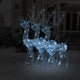 Vidaxl kerstversieringen rendier 3 st 128 cm acryl koudwit