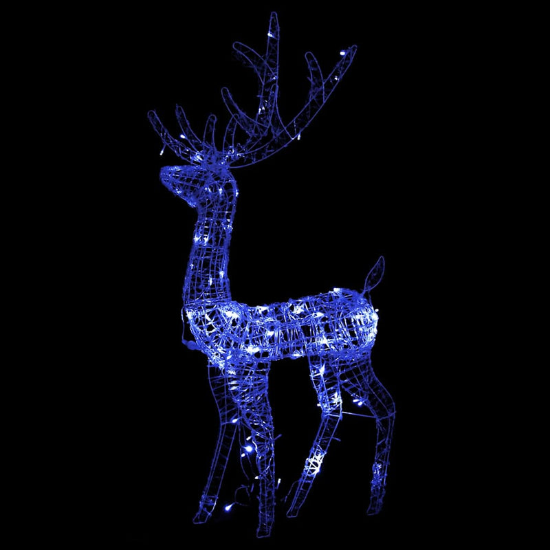 Load image into Gallery viewer, VidaXL Kerstversieringen rendier 2 st 120 cm acryl blauw
