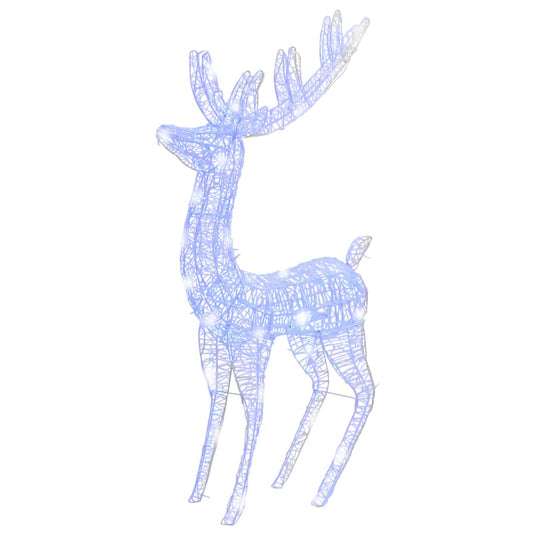 VidaXL Kerstdecoratie rendier XXL 3 st 250 LED's blauw 180 cm acryl