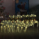 VidaXL Kerstrendieren 6 st 120 LED's goudkleurig