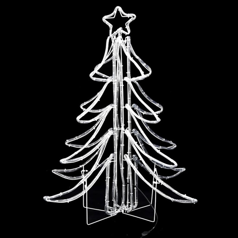 Load image into Gallery viewer, Vidaxl kerstfiguur boom 3 st inklapbaar met led's 87x87x93 cm warmwit

