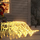 VidaXL Kerstfiguur rendier 3 st 73x31x45 cm warmwit