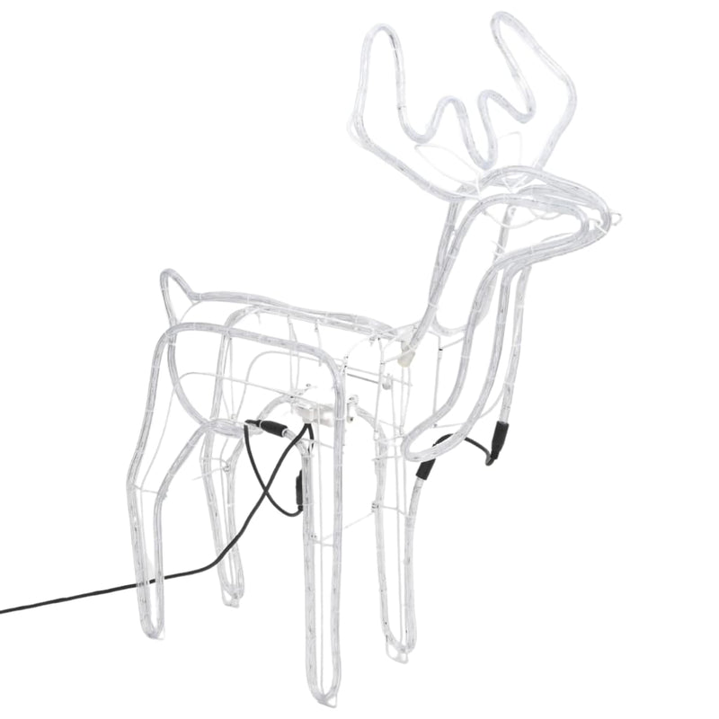 Load image into Gallery viewer, VidaXL Kerstfiguur rendier met bewegende kop 3 st warmwit
