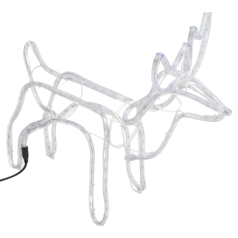 Load image into Gallery viewer, VidaXL Kerstfiguur rendier 2 st 60x30x60 cm koudwit
