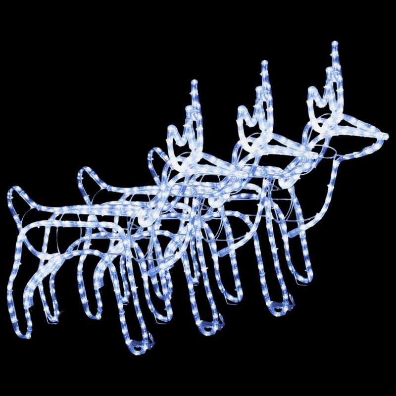 Load image into Gallery viewer, VidaXL Kerstfiguur rendier 3 st 60x30x60 cm koudwit

